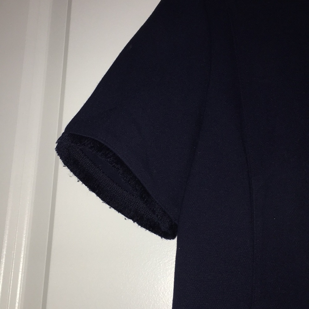 Loft short-sleeve, fringe shift dress in n… - Picture 3 of 4